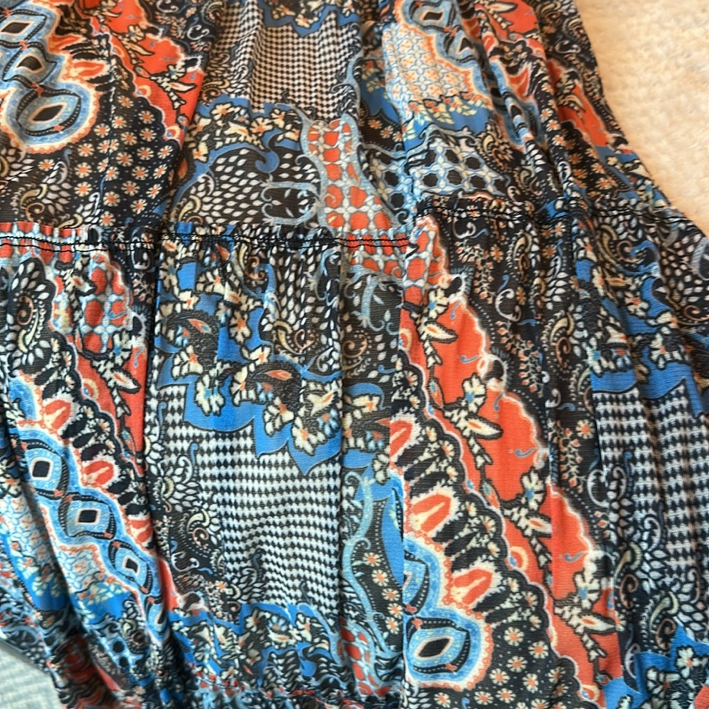 Anthropologie Multicolor Patchwork Maxi Dress - image 5